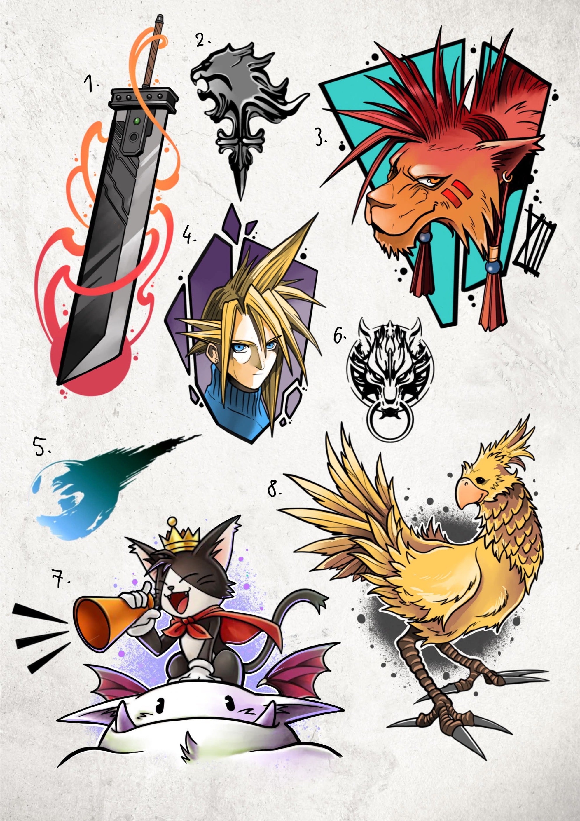 Final Fantasy inspired designs by Tomas (2025)