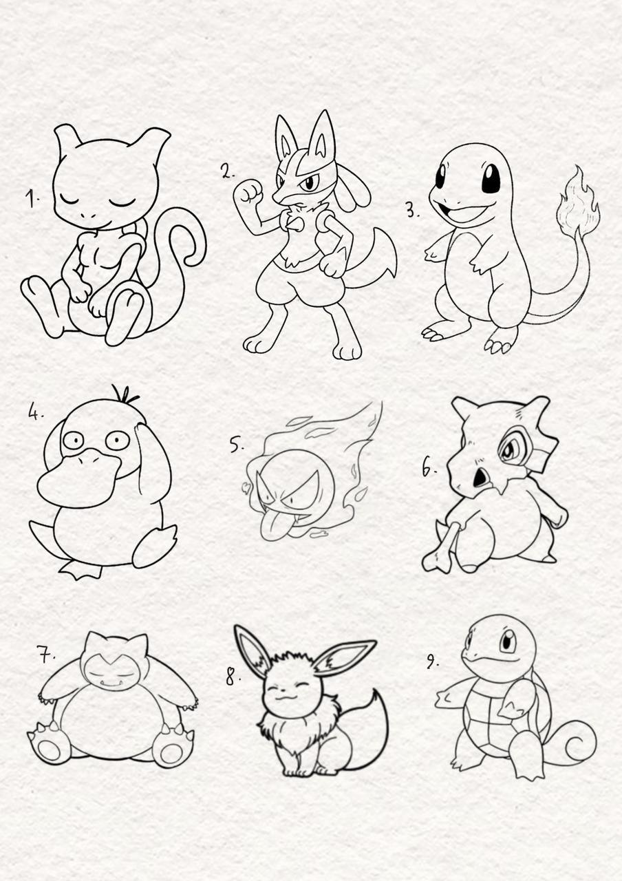 Pokemon Round 2 inspired designs by Yasmim (2025)