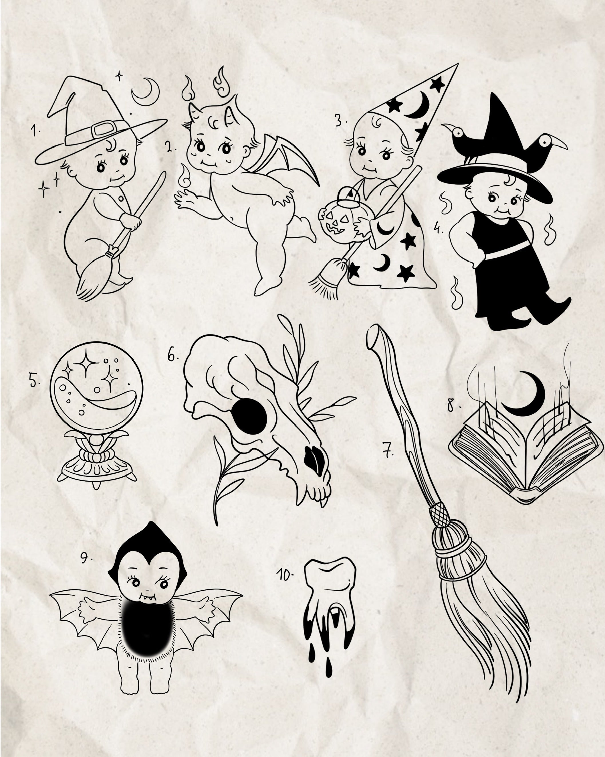Witchy inspired designs by Song (2025)