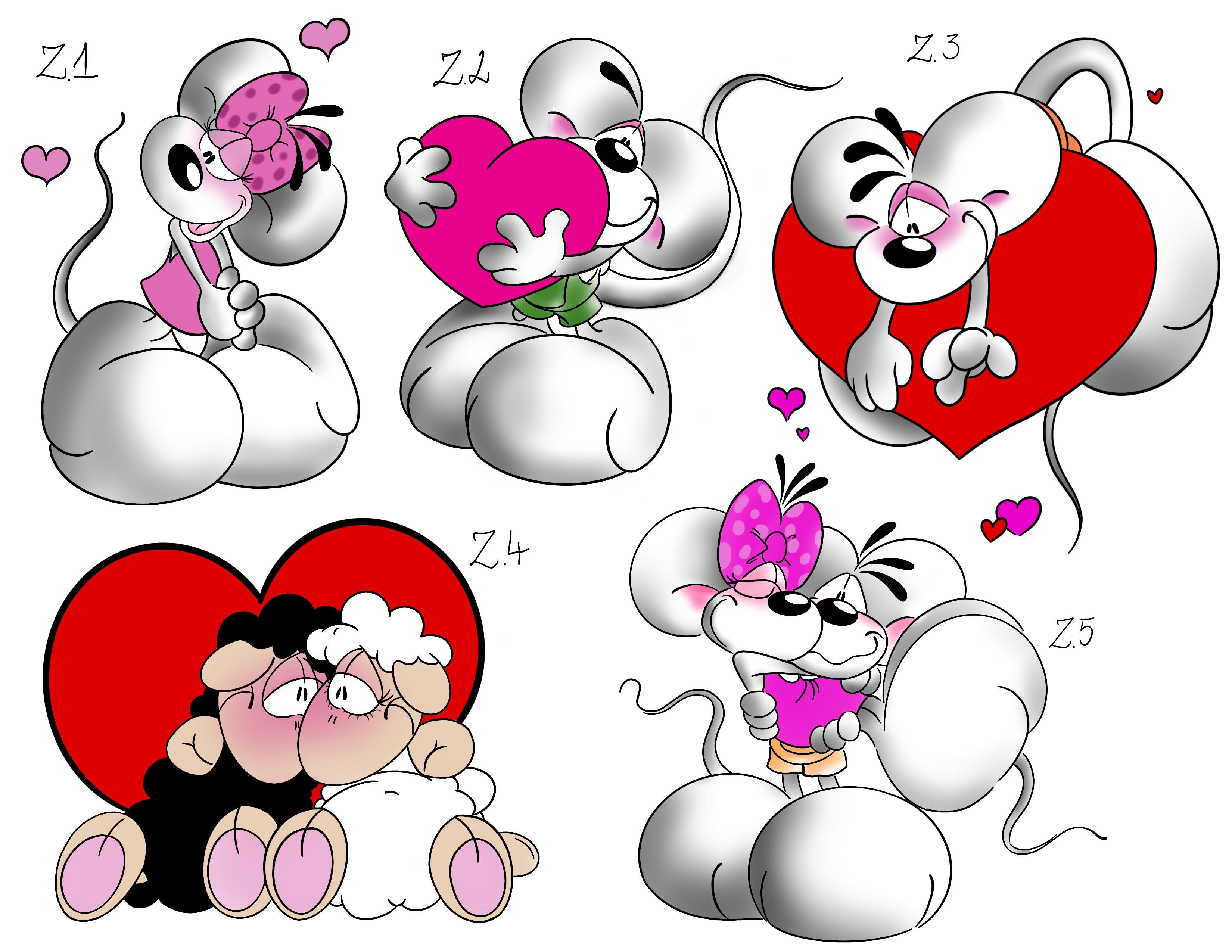 Valentine's (and Anti-Valentine's) inspired designs by Zuzanna