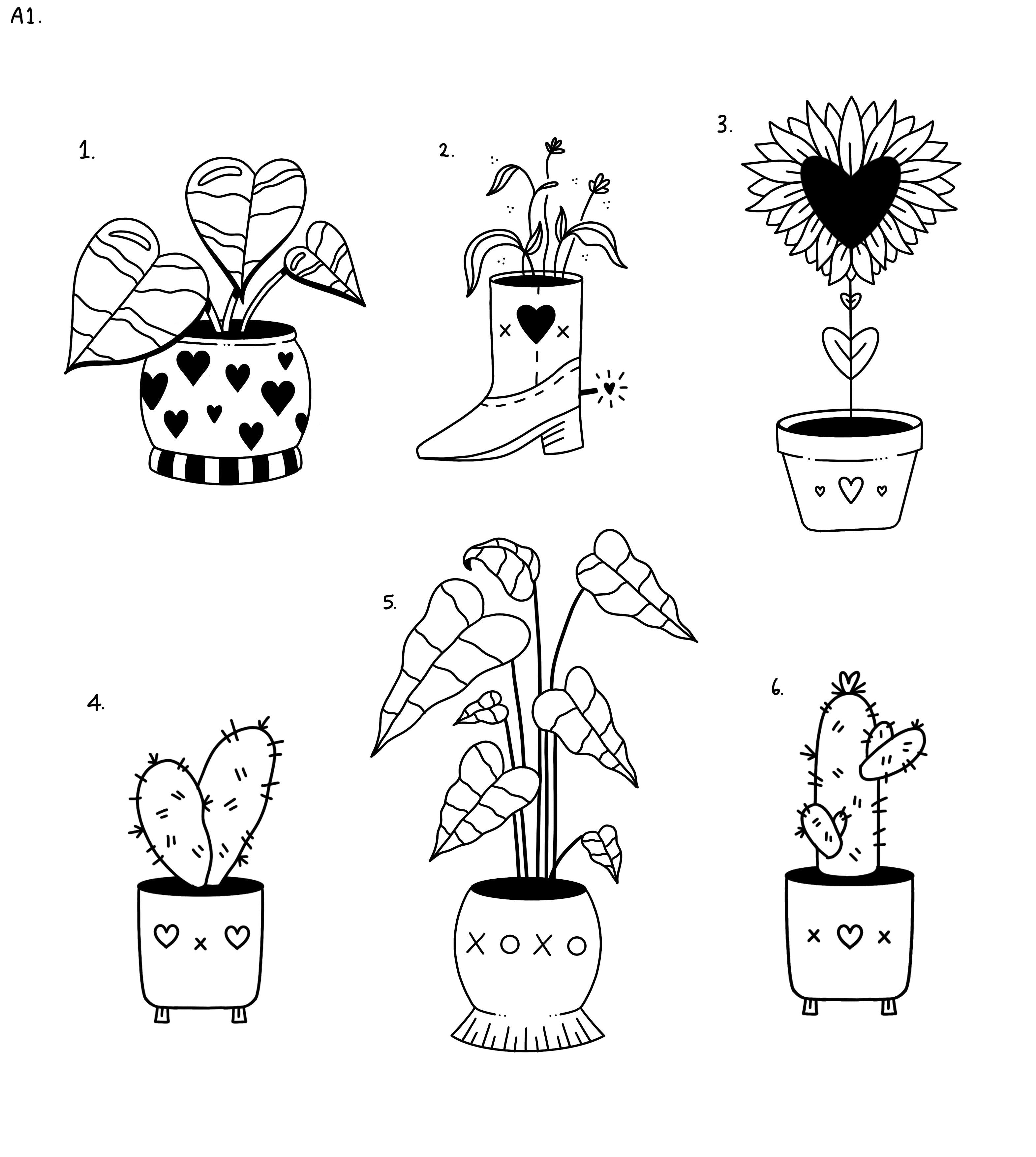 Valentine's (and Anti-Valentine's) inspired designs by Amy