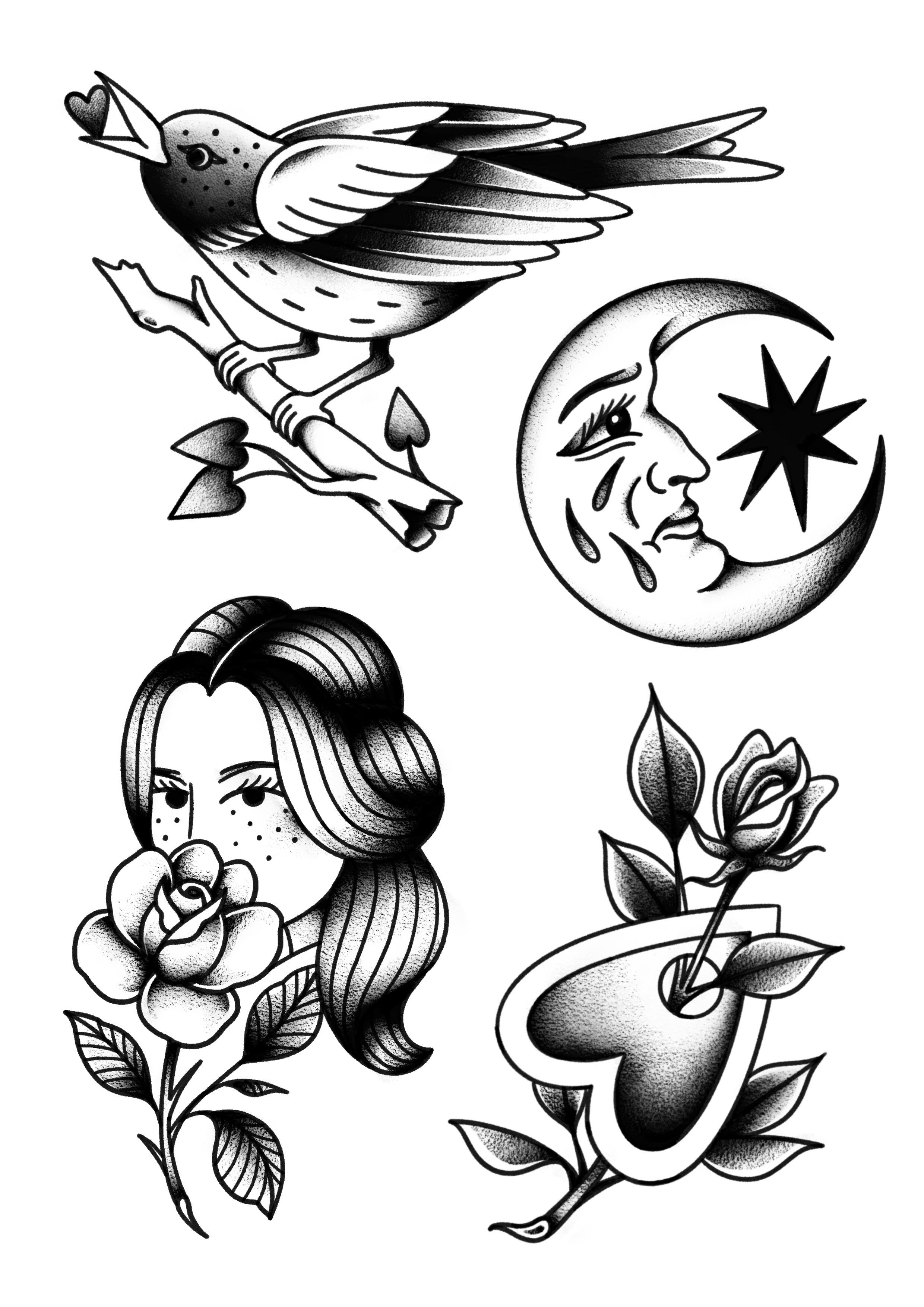 Valentine's (and Anti-Valentine's) inspired designs by Inga