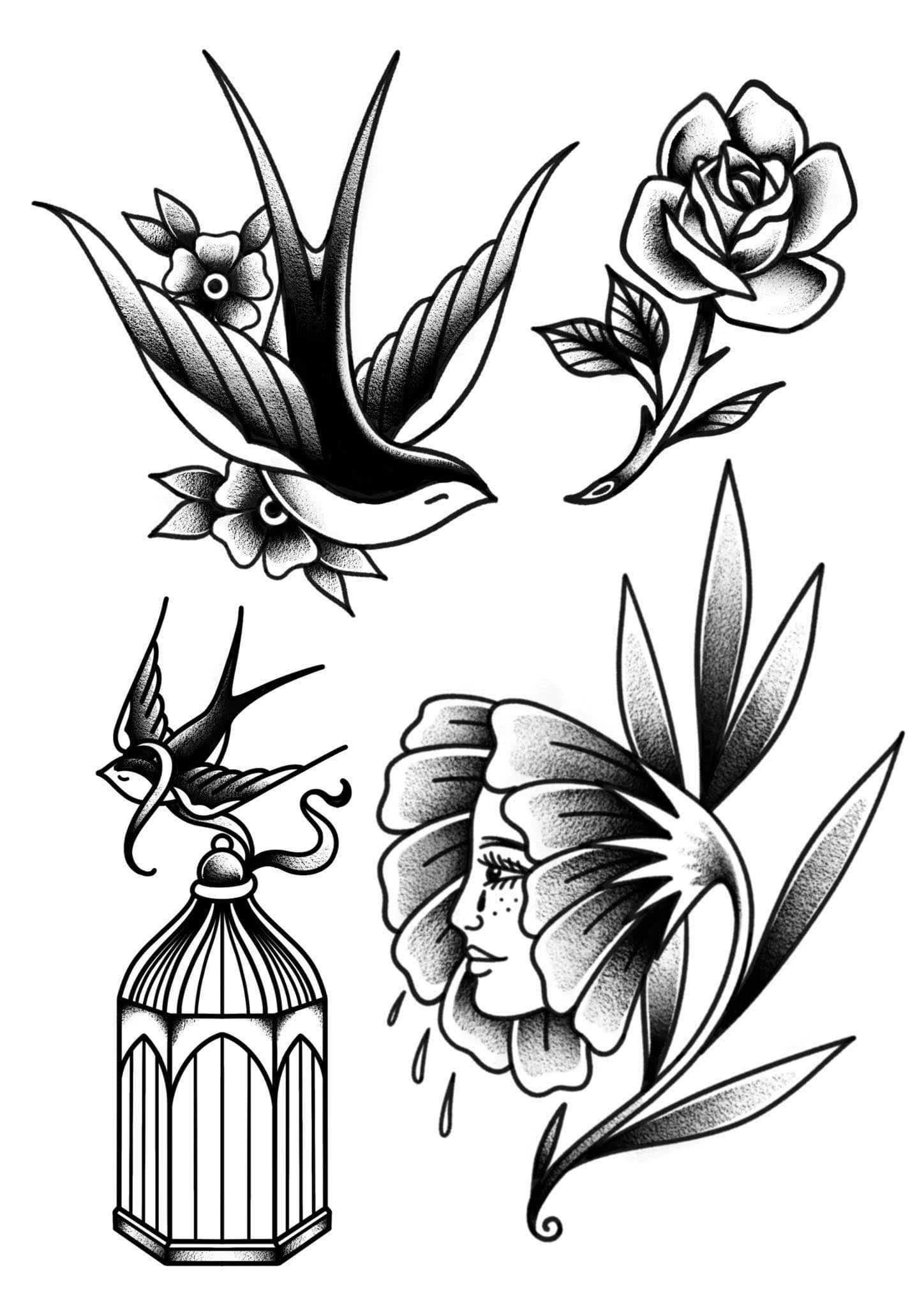 Valentine's (and Anti-Valentine's) inspired designs by Inga