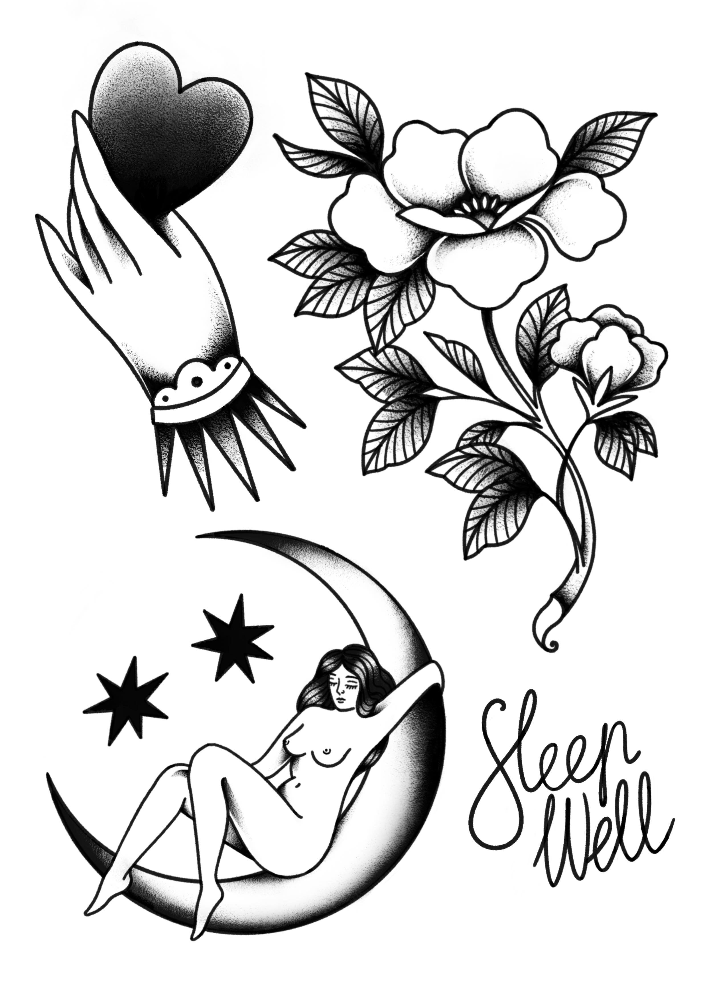 Valentine's (and Anti-Valentine's) inspired designs by Inga