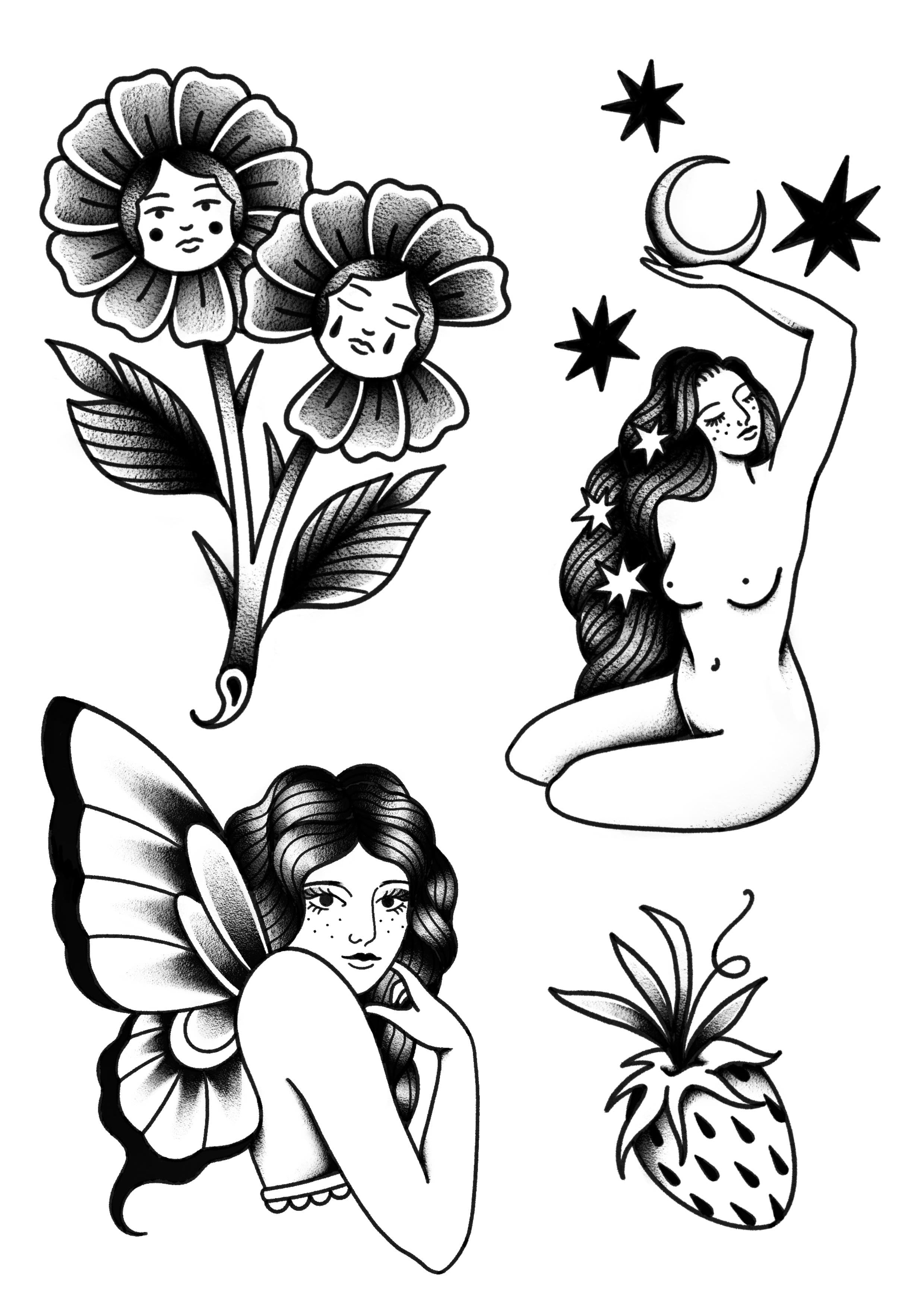 Valentine's (and Anti-Valentine's) inspired designs by Inga