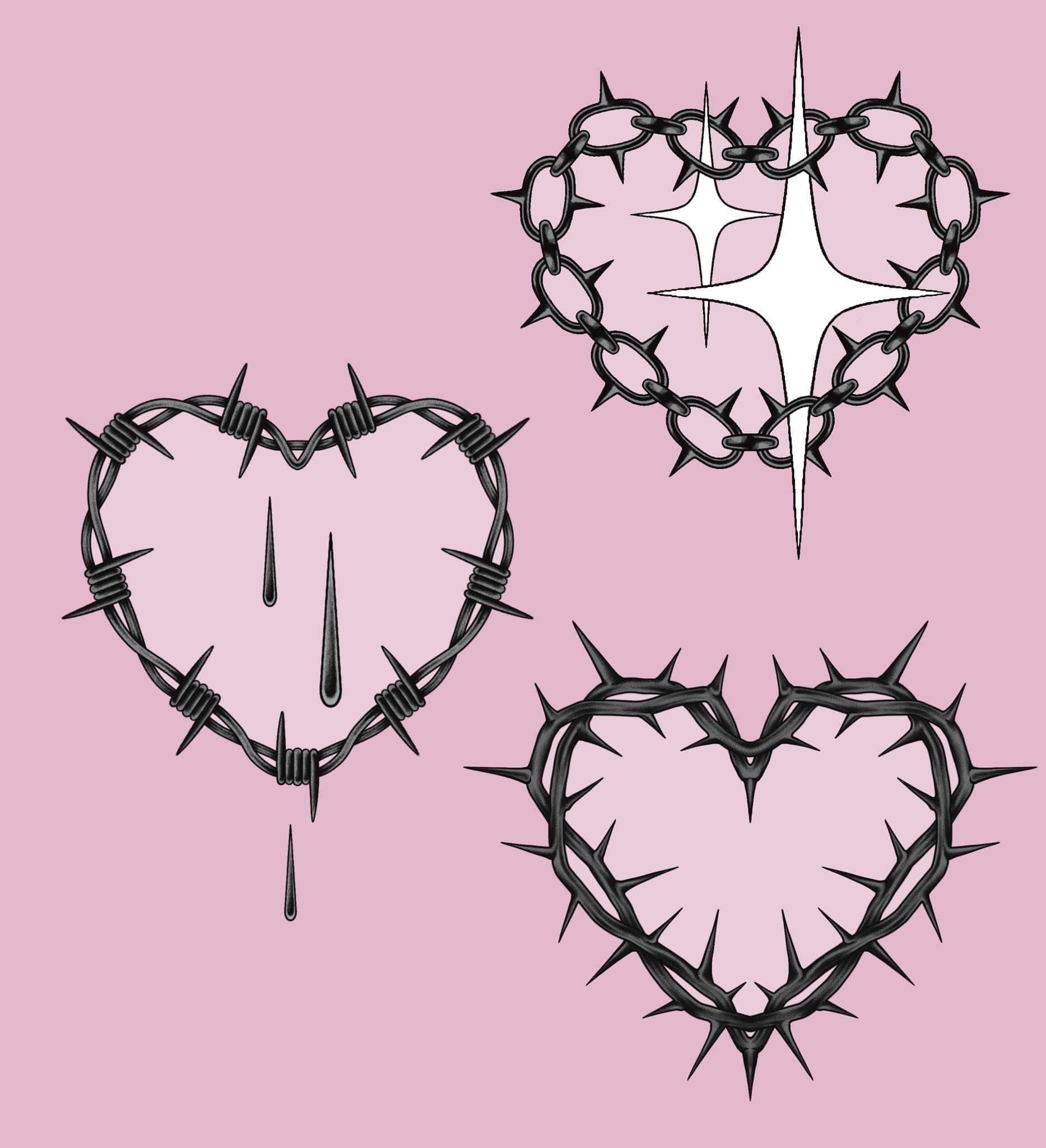 Valentine's (and Anti-Valentine's) inspired designs by Alicja