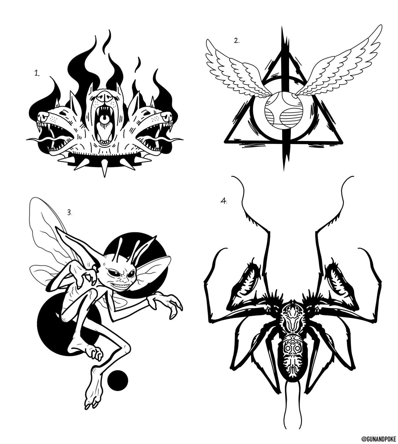 Harry Potter inspired designs by Amy