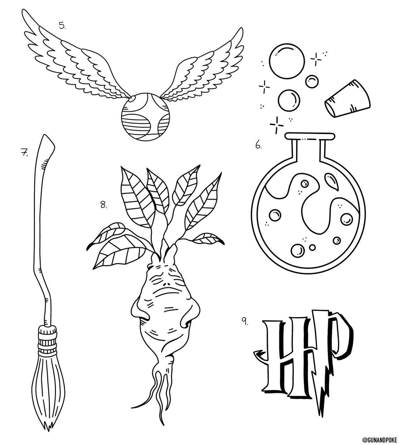 Harry Potter inspired designs by Amy