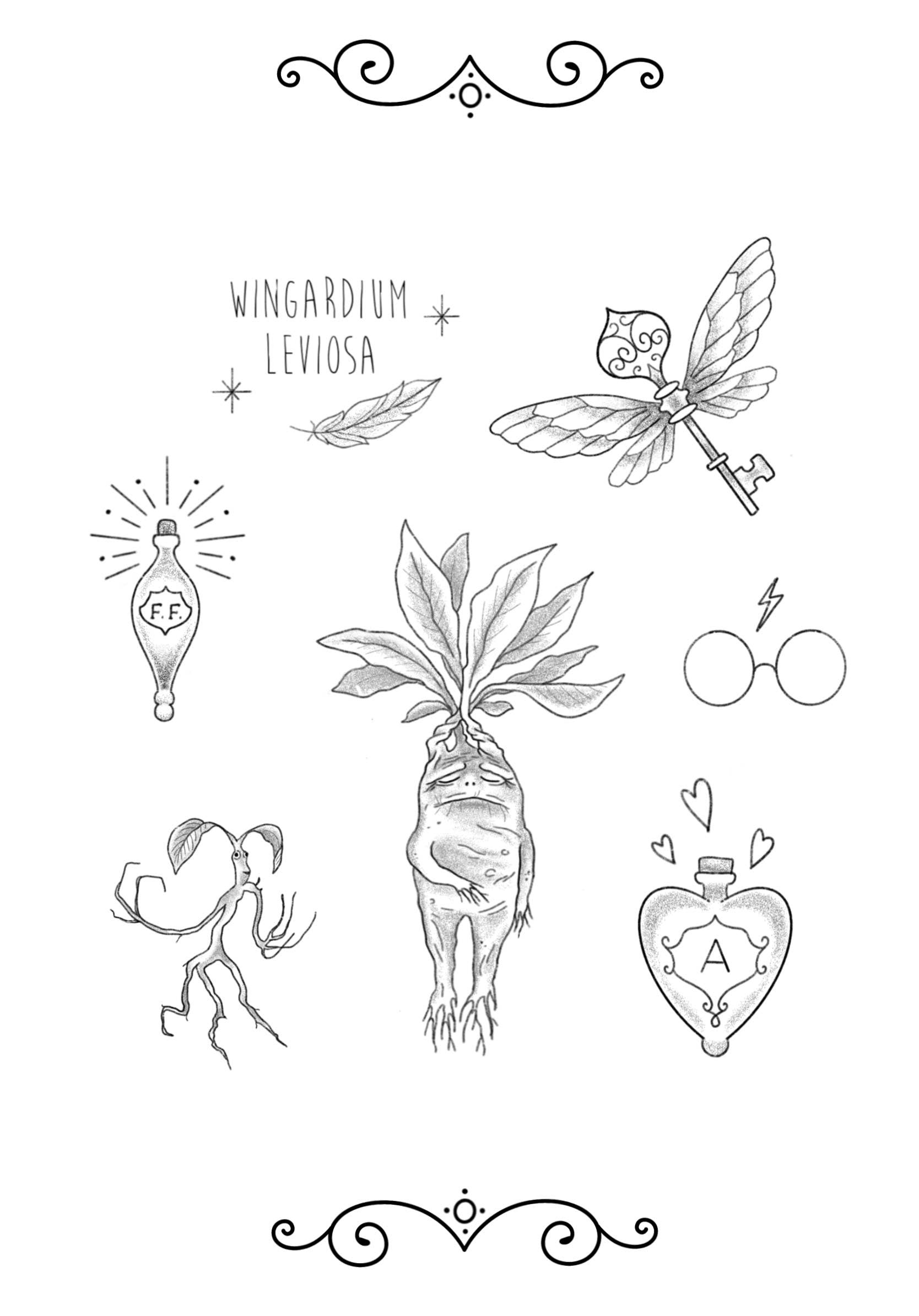 Harry Potter inspired designs by Magda
