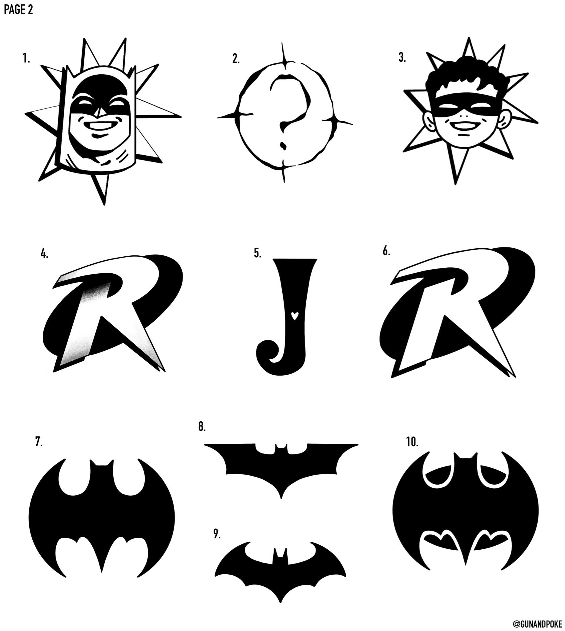 Batman inspired designs by Amy