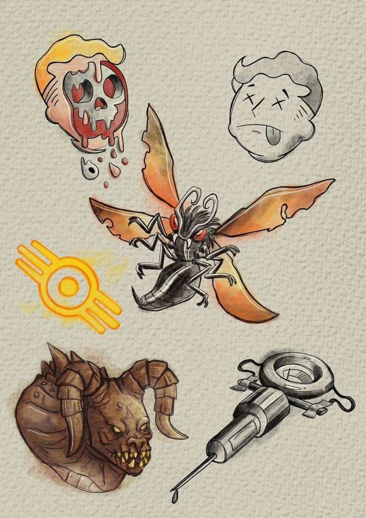 Fallout inspired designs by Felipe