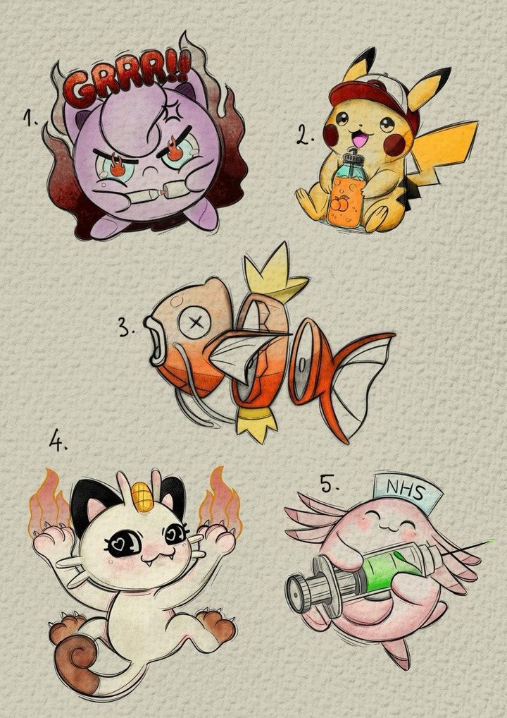 Anime inspired designs by Felipe