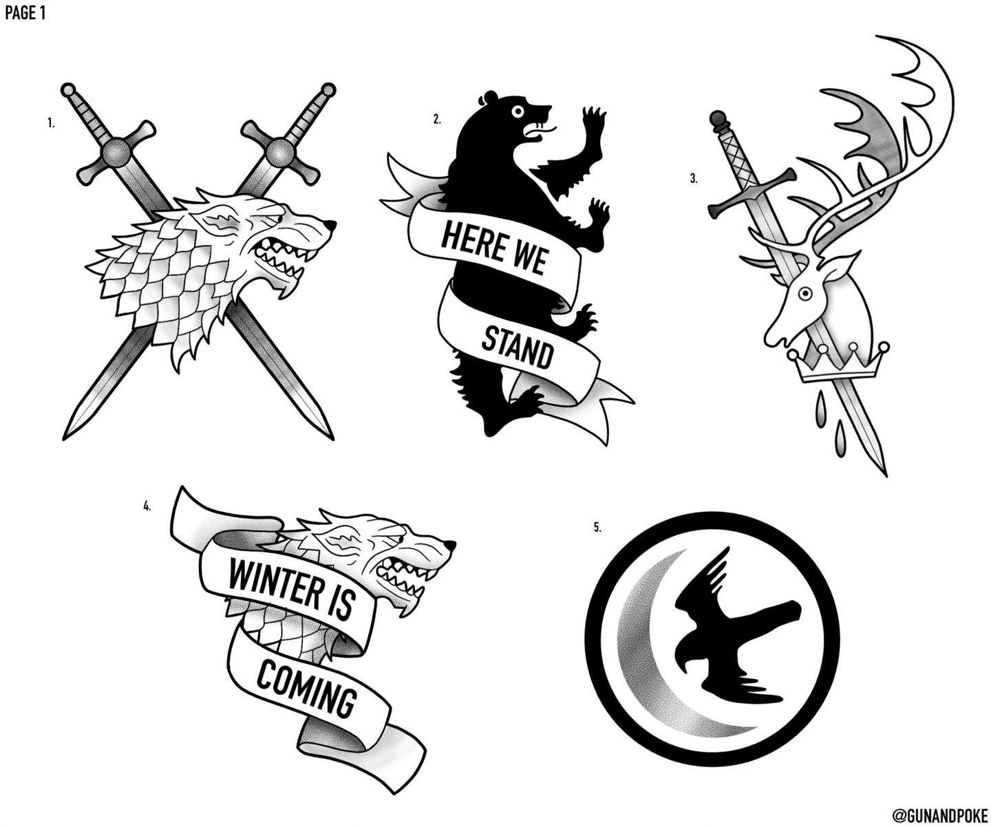 Game of Thrones/House of the Dragon inspired designs by Amy