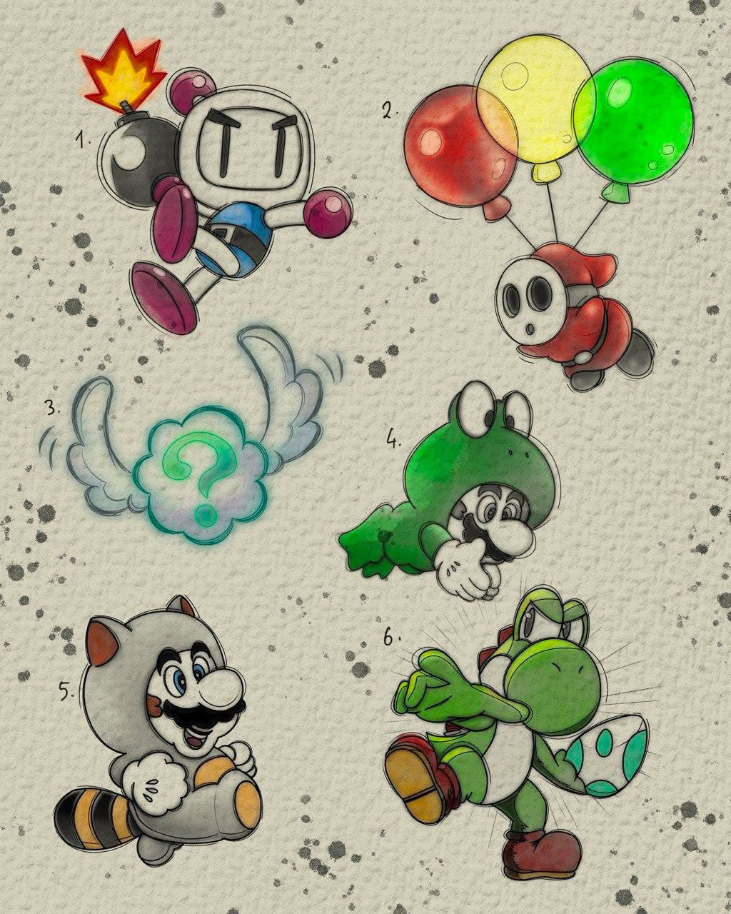 Nintendo inspired designs by Felipe (2025)