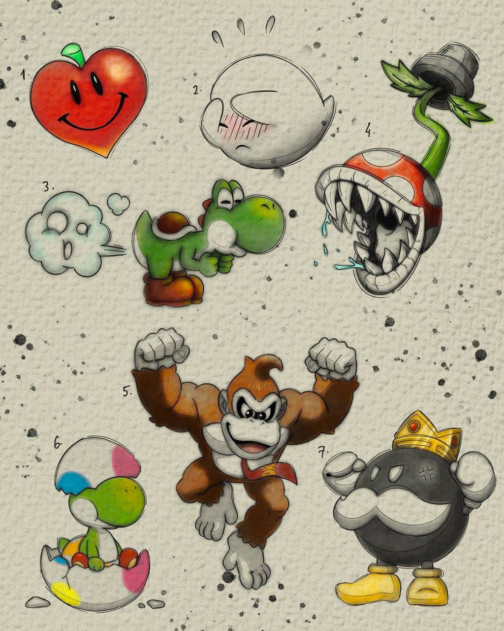Nintendo inspired designs by Felipe (2025)