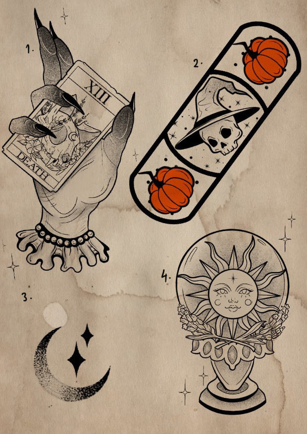 Witchy inspired designs by Tonya