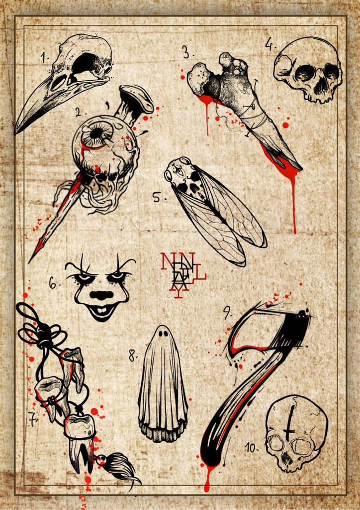 Horror inspired designs by Danyel (2025)