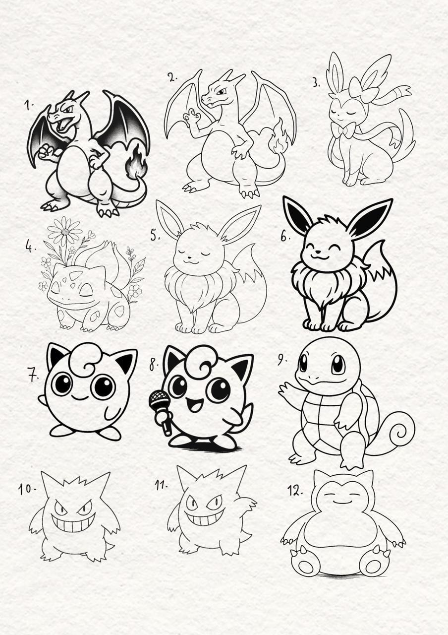 Pokemon Round 2 inspired designs by Yasmim (2025)