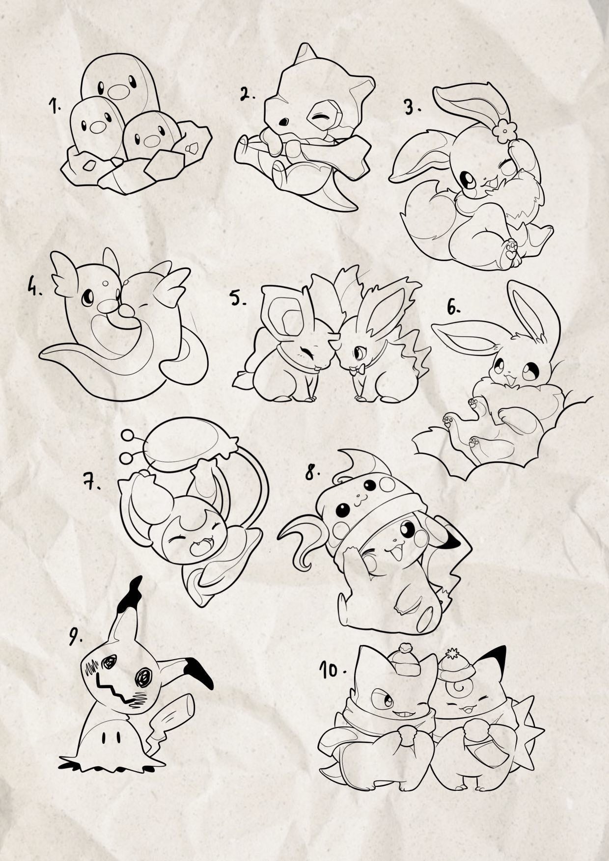 Pokemon inspired designs by Song (2025)