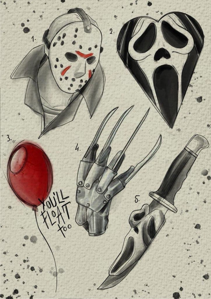 Horror inspired designs by Felipe (2025)