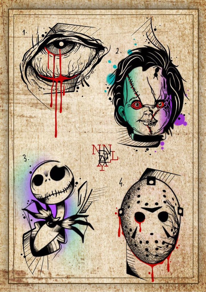 Horror inspired designs by Danyel (2025)