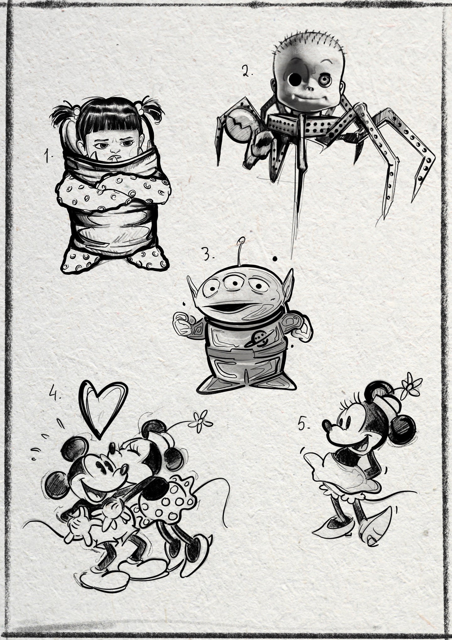 Disney/Pixar inspired designs by Mariusz (2025)