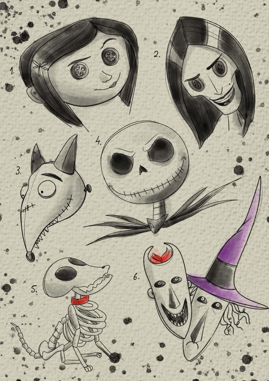 Tim Burton inspired designs by Felipe (2025)