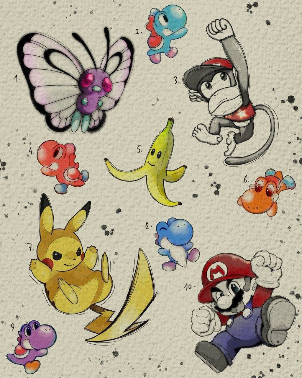 Nintendo inspired designs by Felipe (2025)