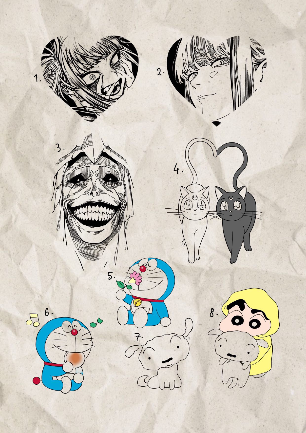 Anime inspired designs by Song (2025)