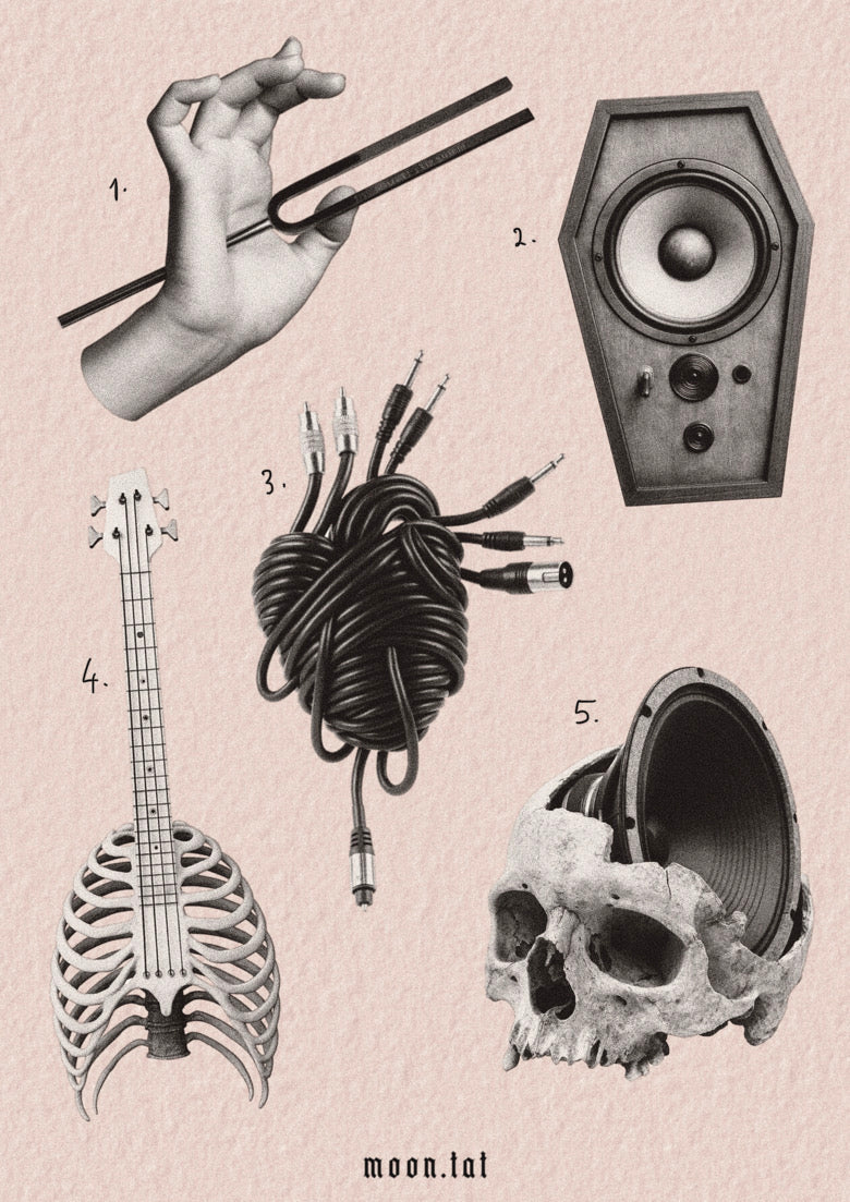 Heavy Music inspired designs by Alicja (2025)