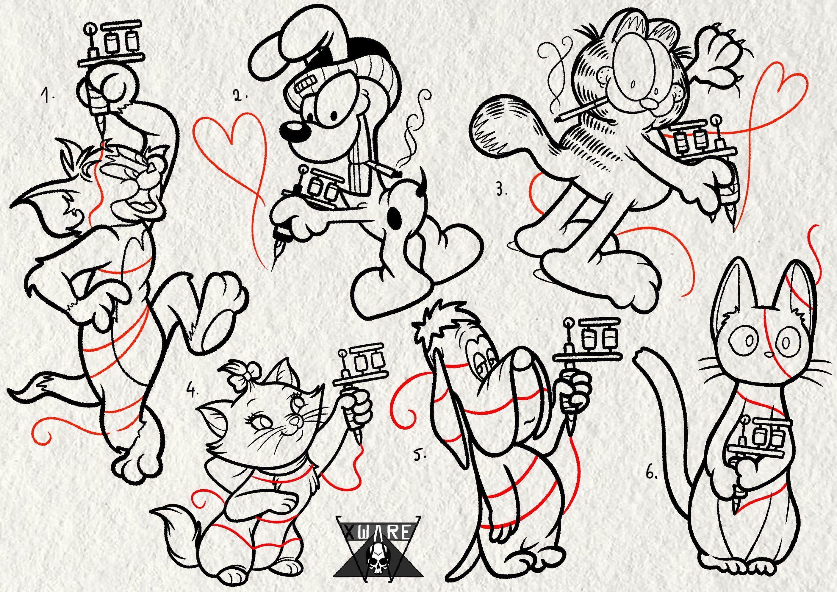 Cats and Dogs inspired designs by Emily (2025)