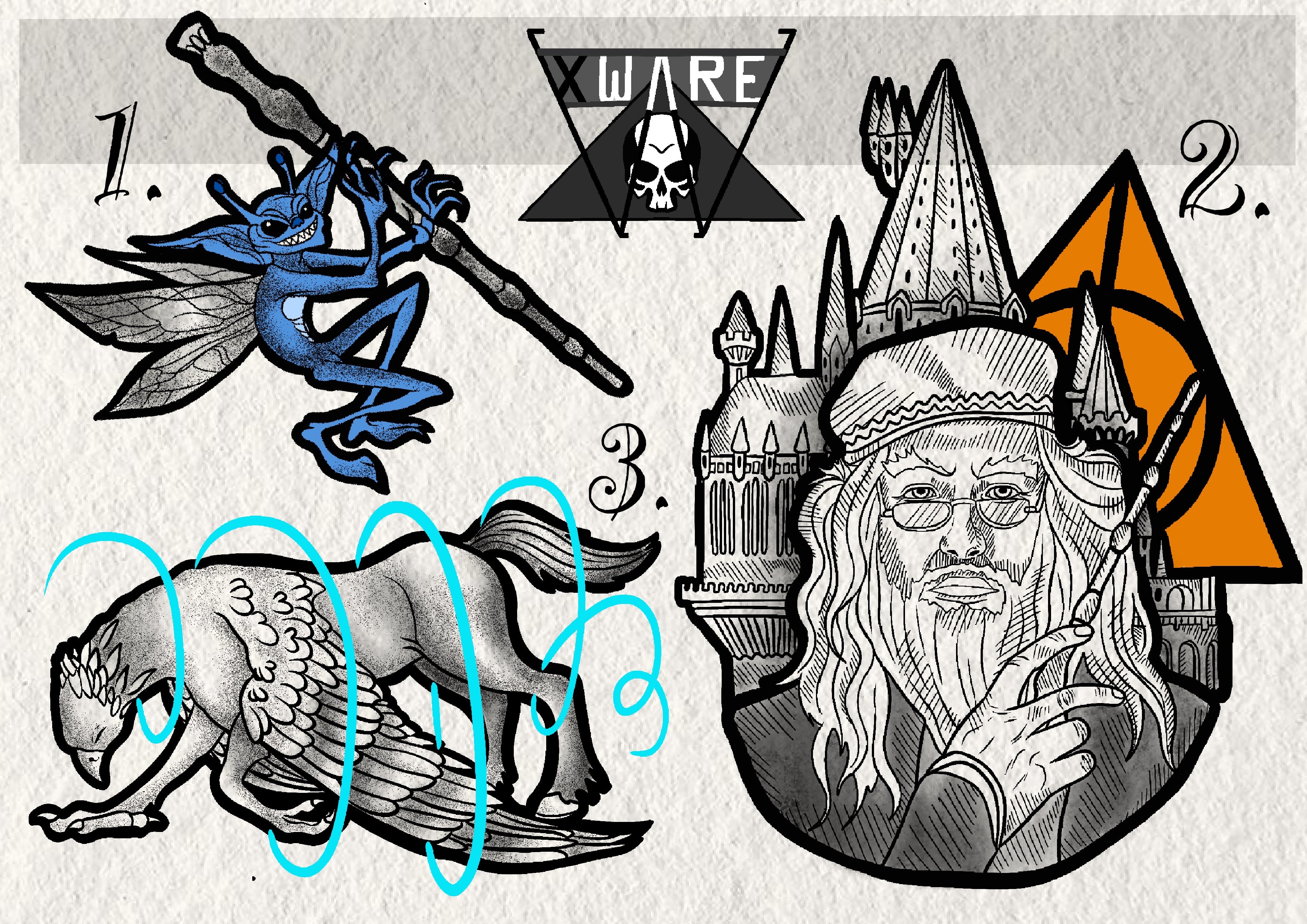 Harry Potter inspired designs by Emily