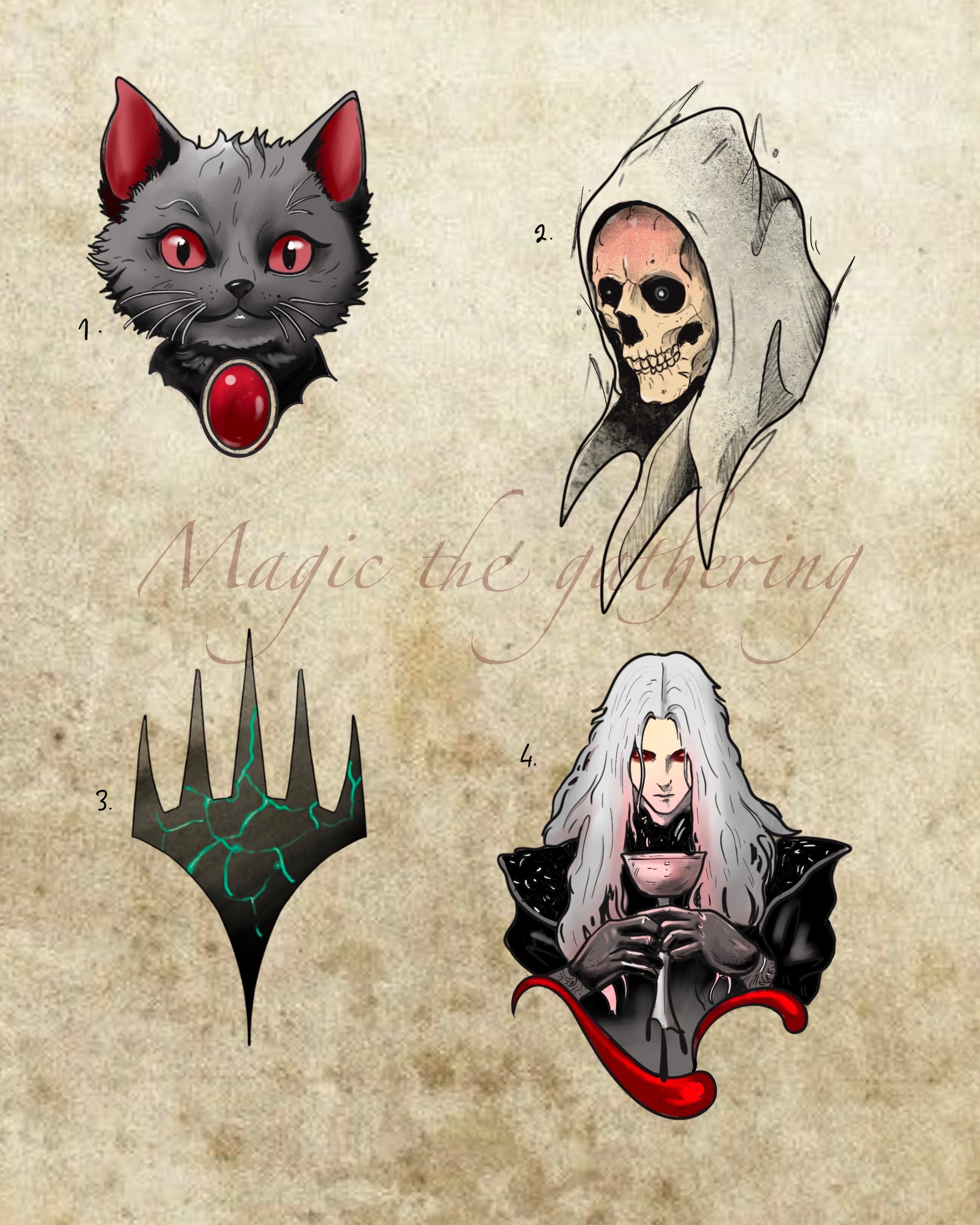 Magic: The Gathering inspired designs by Moondal (2025)
