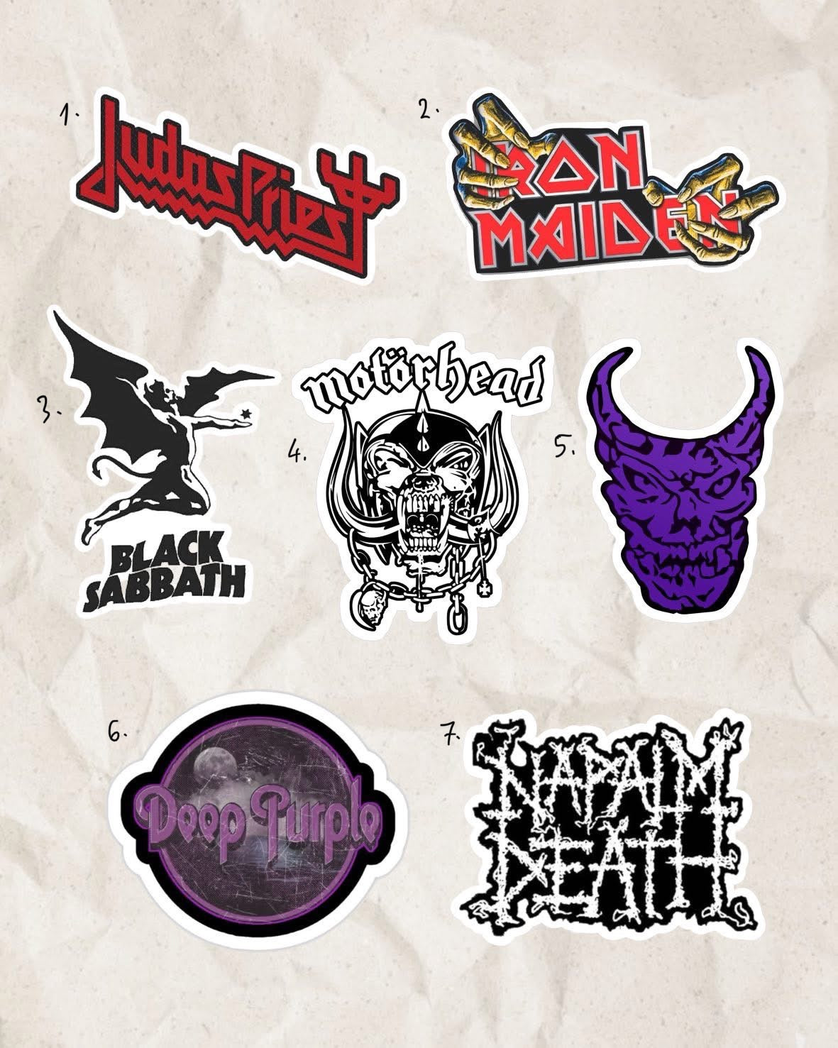 Heavy Music inspired designs by Song (2025)