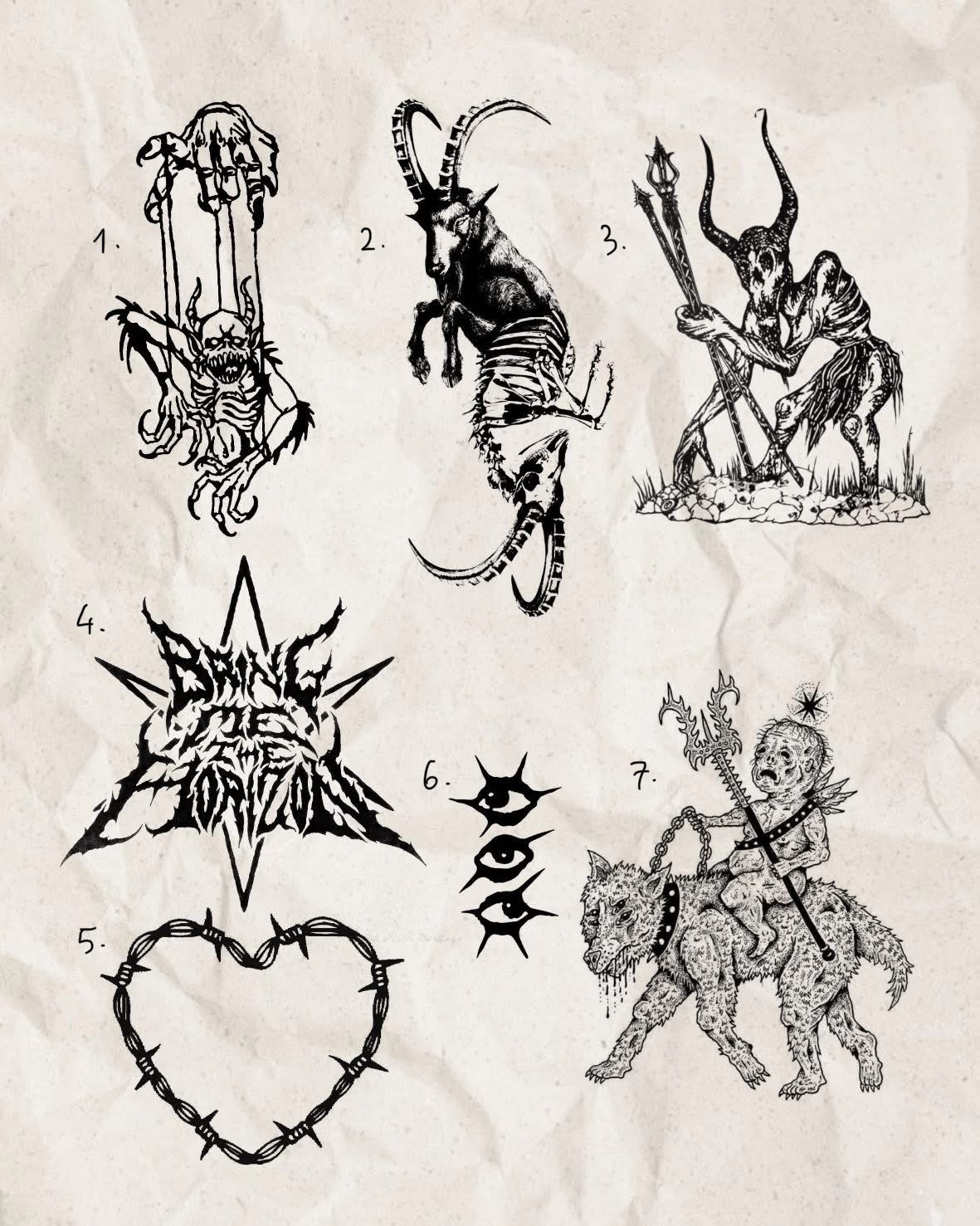 Heavy Music inspired designs by Song (2025)