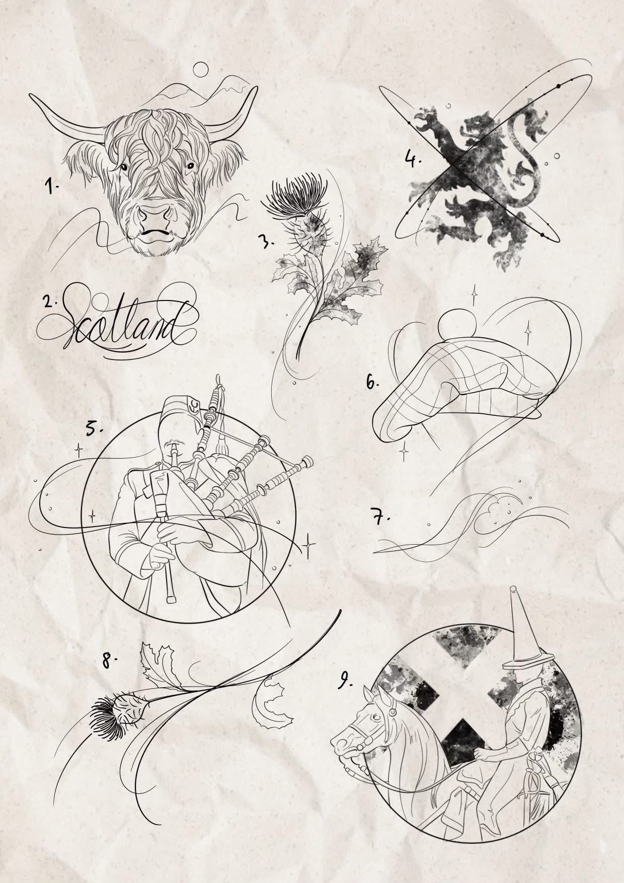 Scotland inspired designs by Song (2025)
