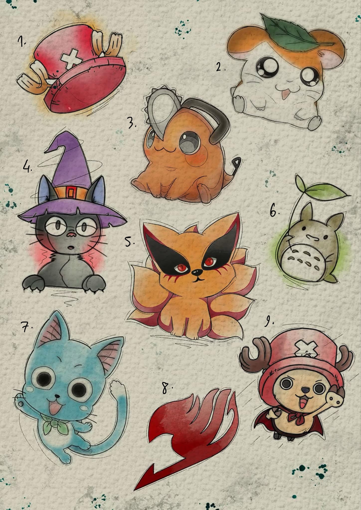 Anime inspired designs by Felipe (2025)
