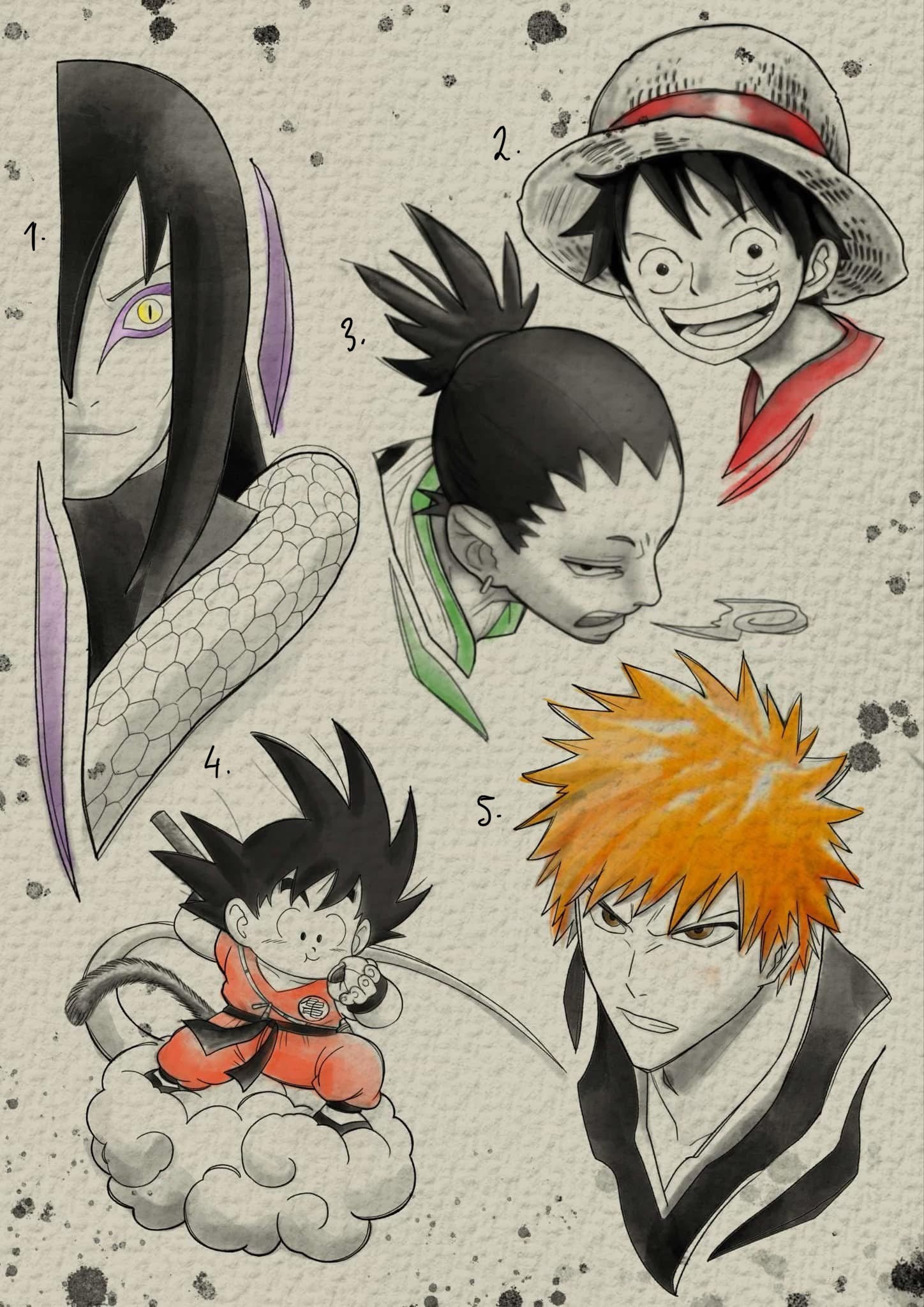 Anime inspired designs by Felipe (2025)