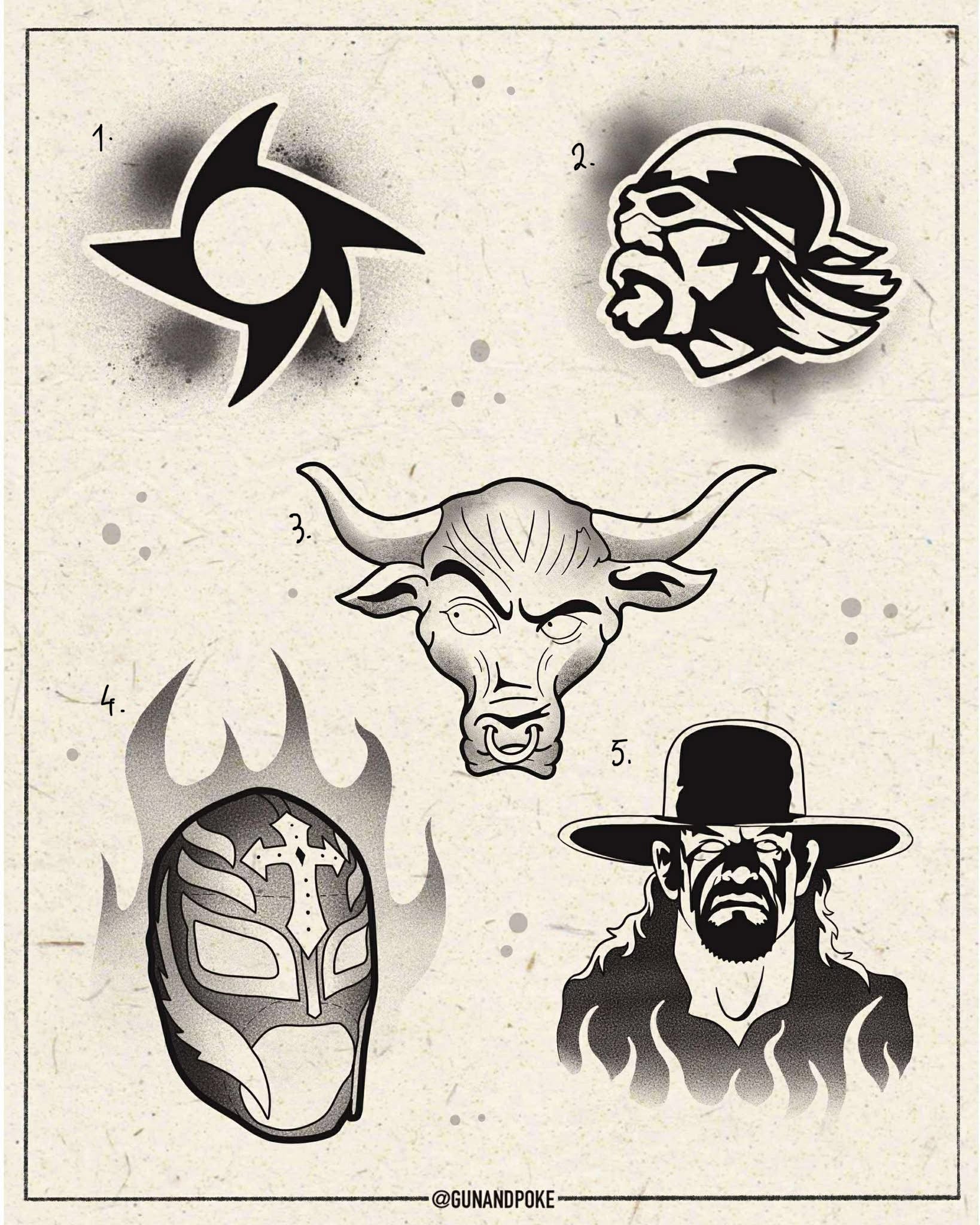 Wrestling inspired designs ROUND 2 by Amy (2025)