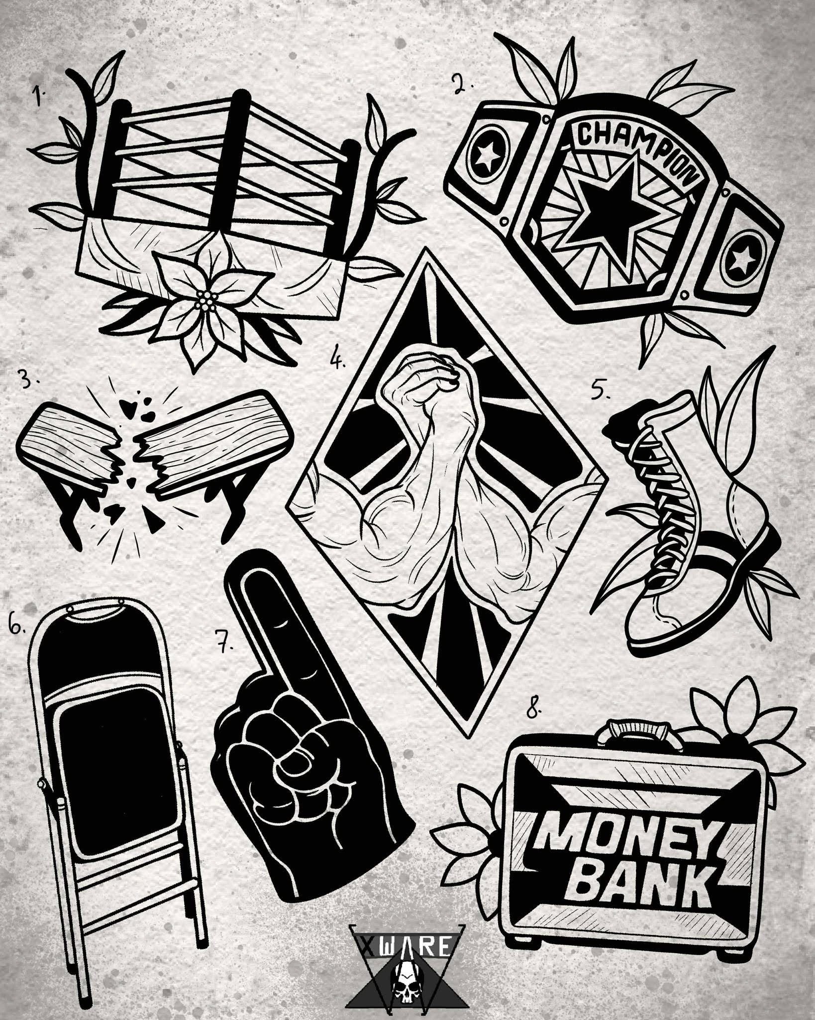 Wrestling inspired designs ROUND 2 by Emily (2025)