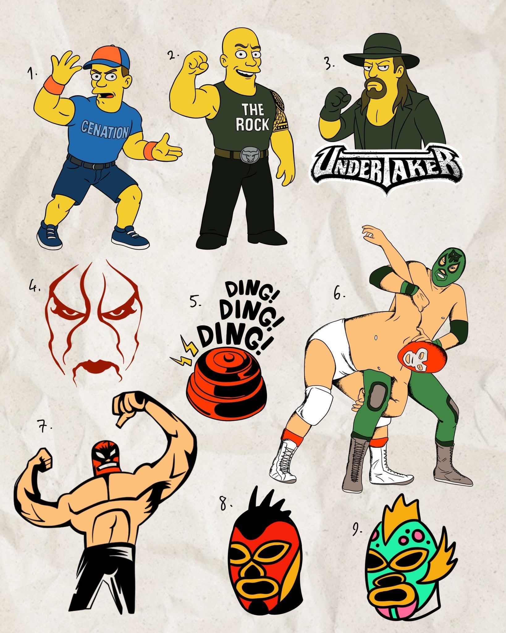 Wrestling inspired designs ROUND 2 by Song (2025)
