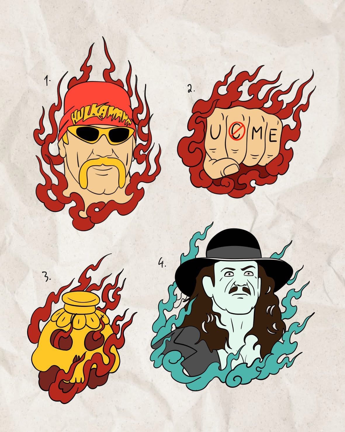 Wrestling inspired designs ROUND 2 by Song (2025)
