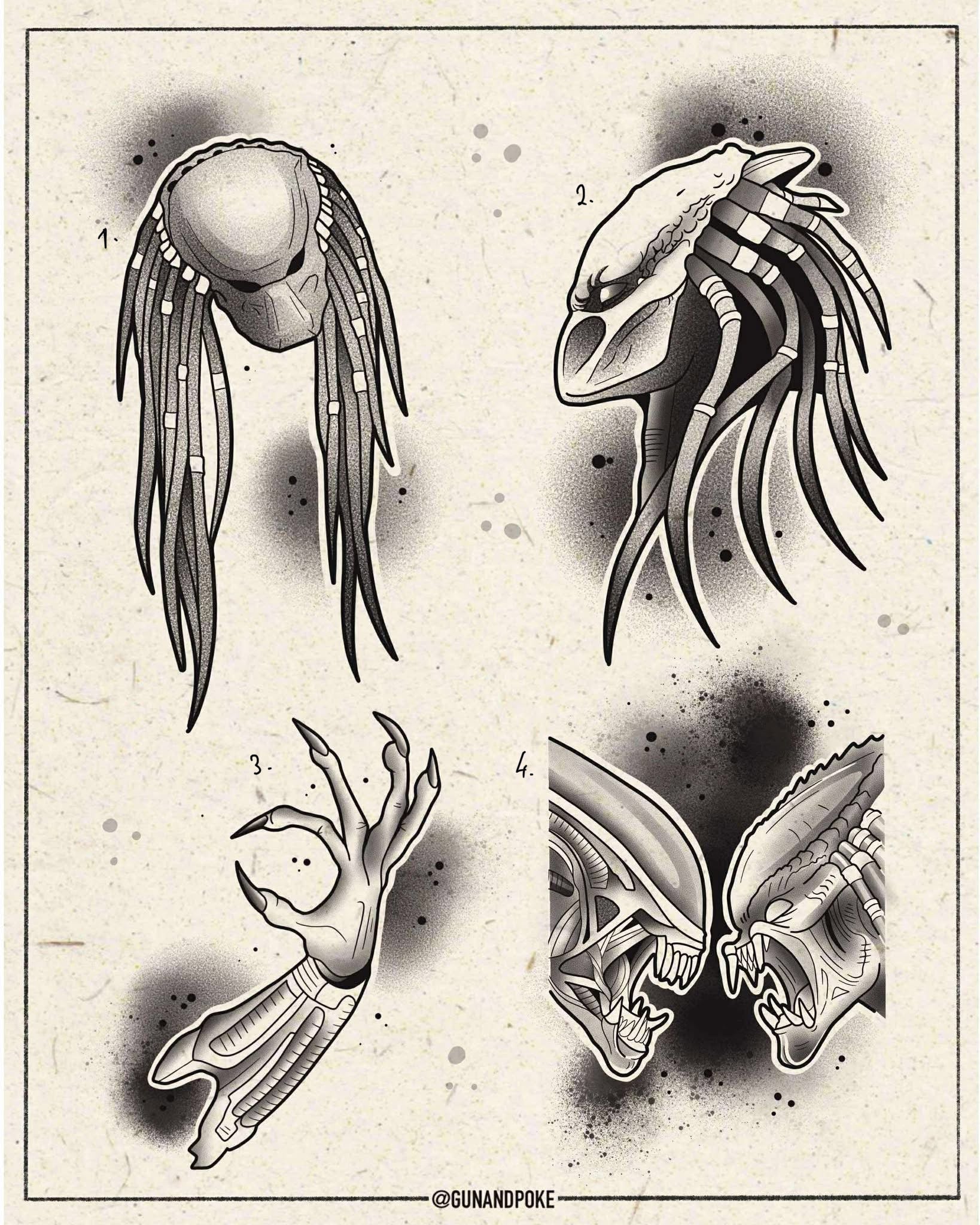 Alien vs Predator inspired designs by Amy (2025)