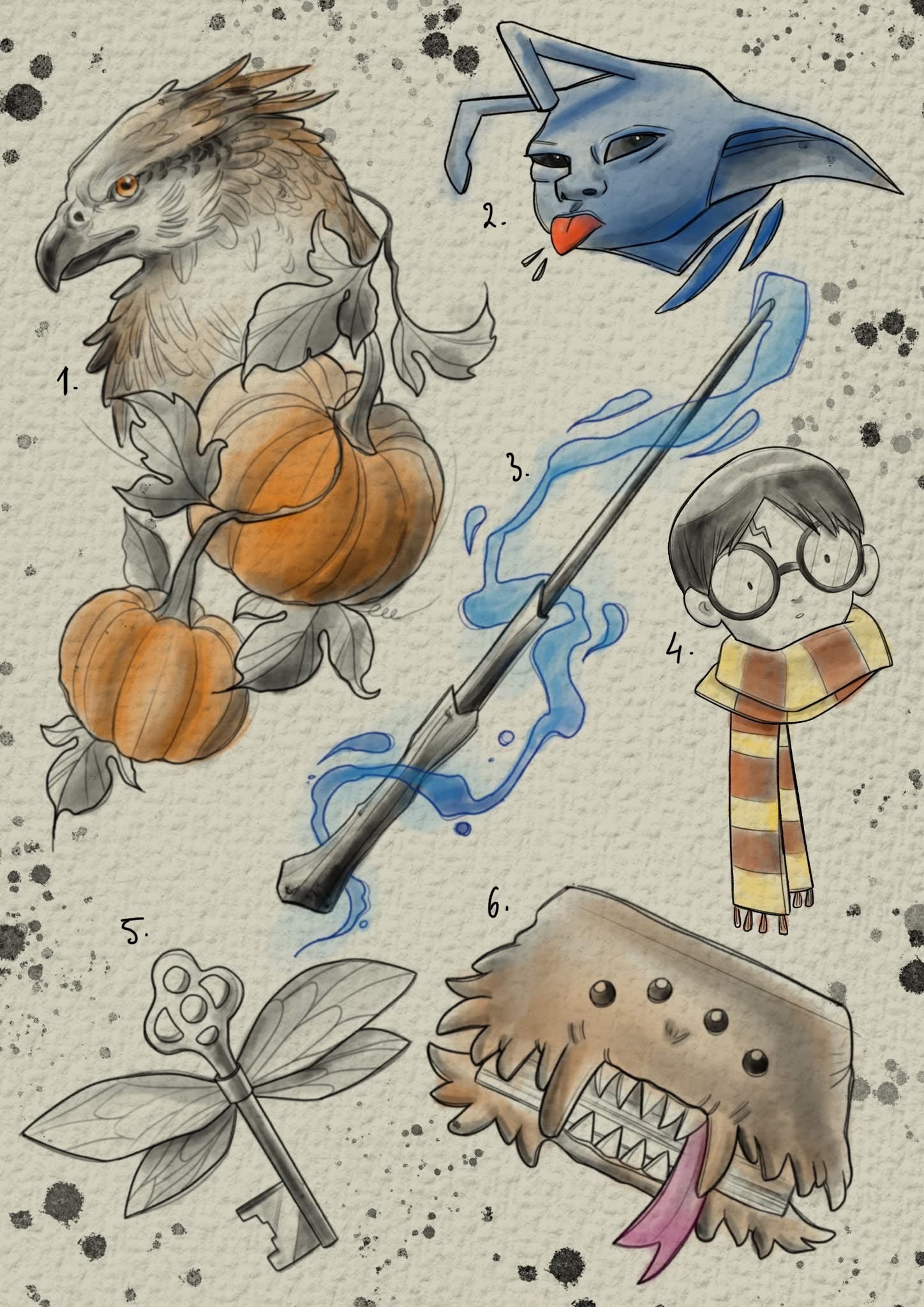 Harry Potter inspired designs by Felipe (2025)