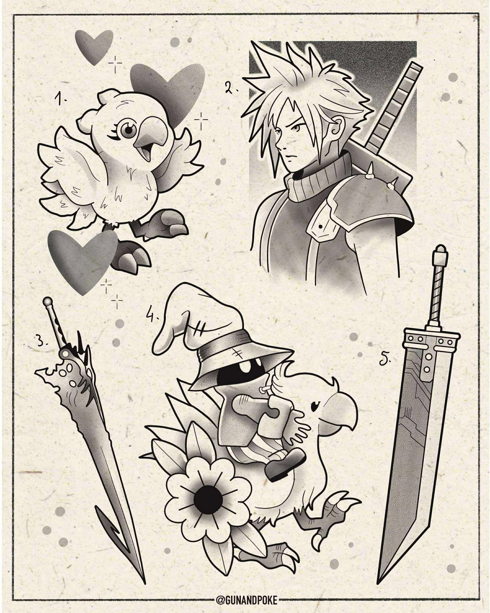 Final Fantasy inspired designs by Amy (2025)