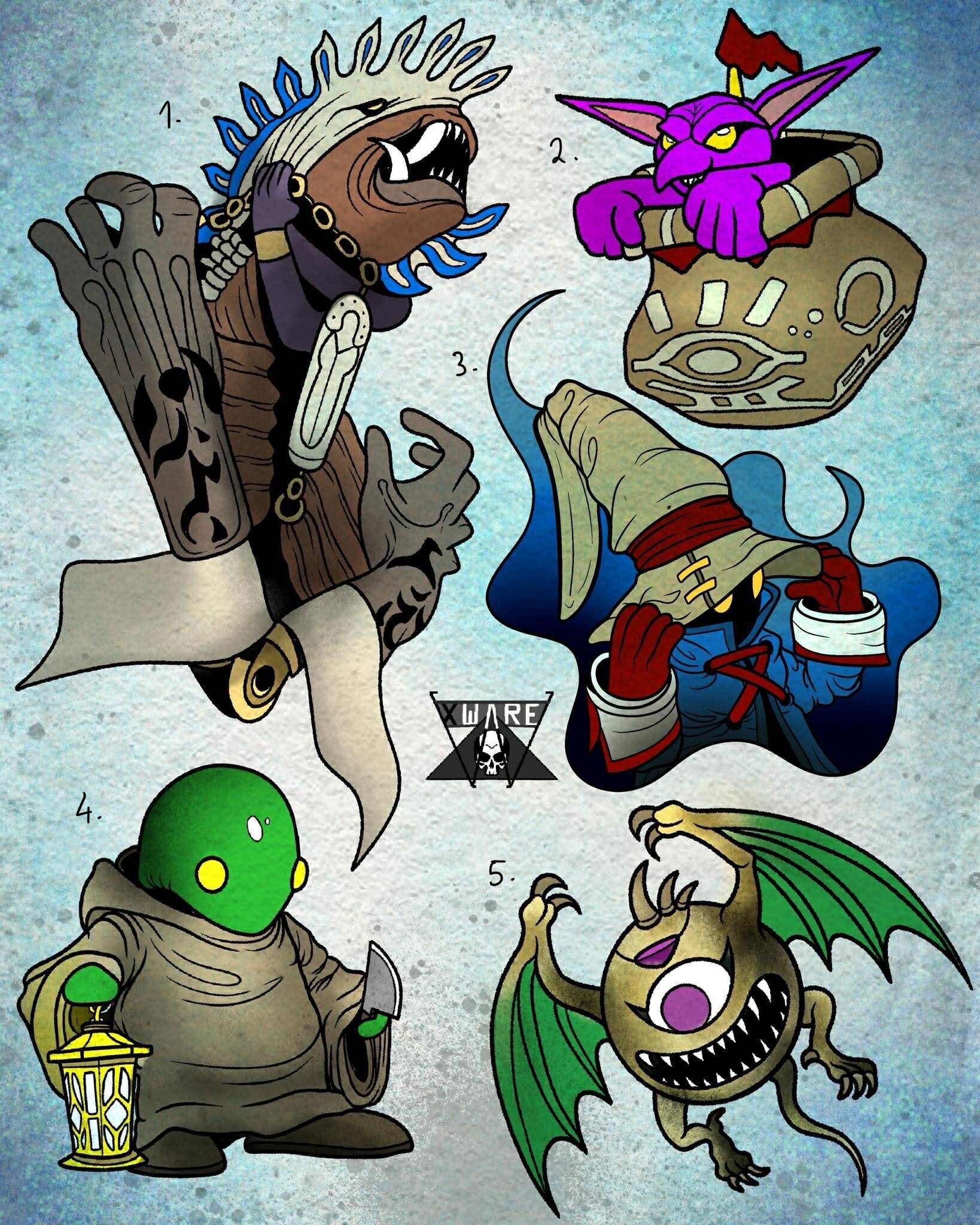 Final Fantasy inspired designs by Emily (2025)
