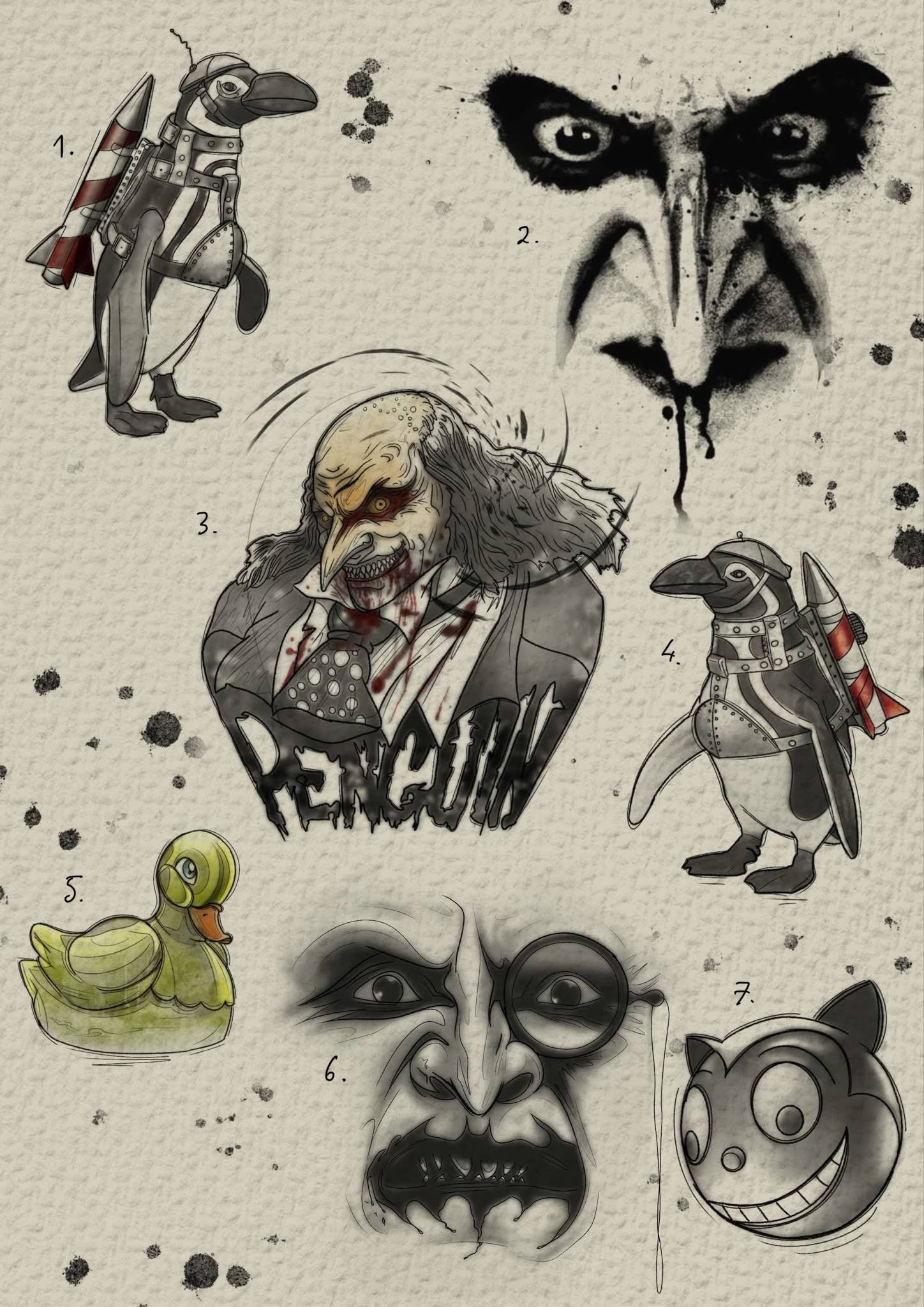 Tim Burton inspired designs by Felipe (2025)