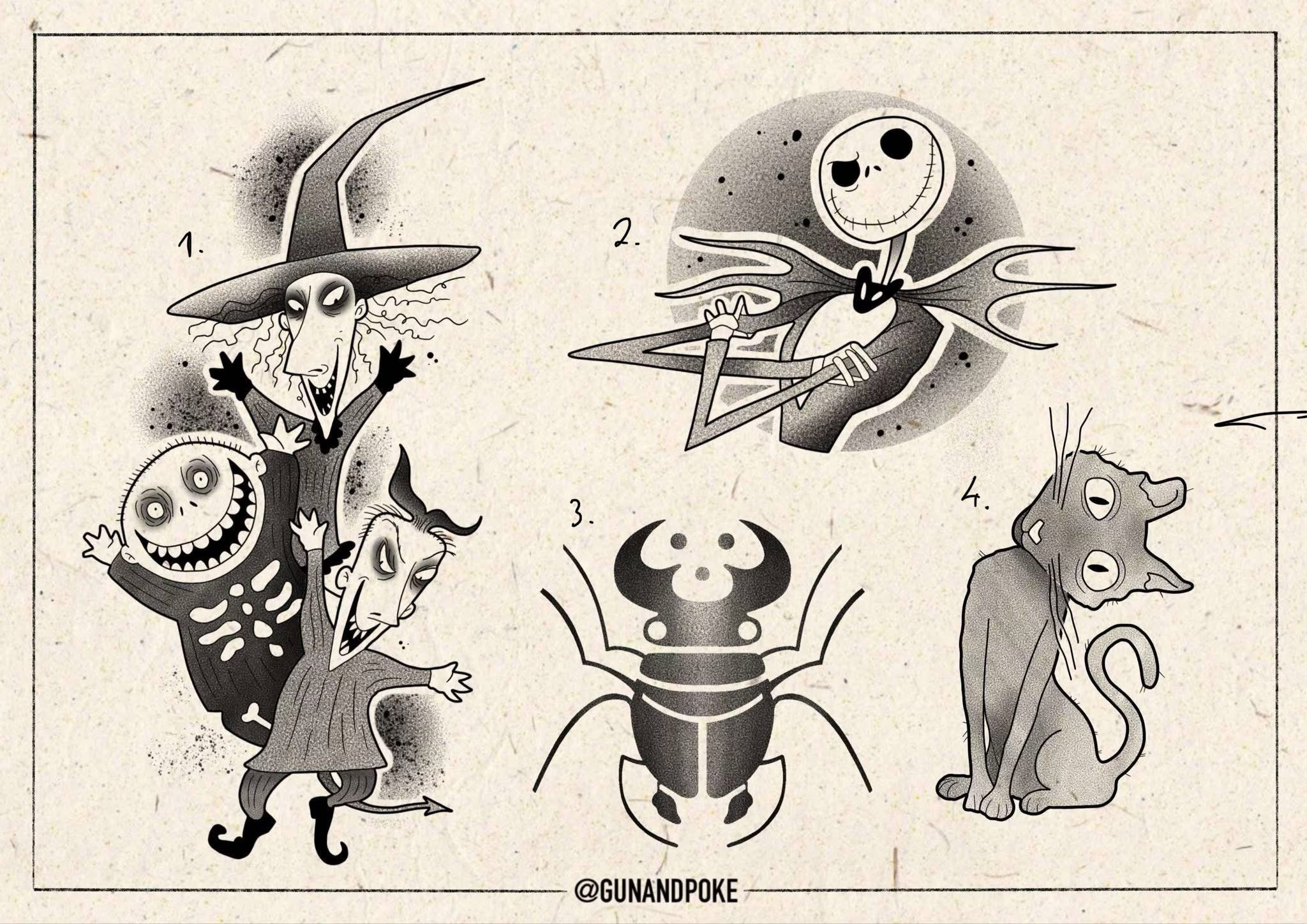 Tim Burton inspired designs by Amy (2025)