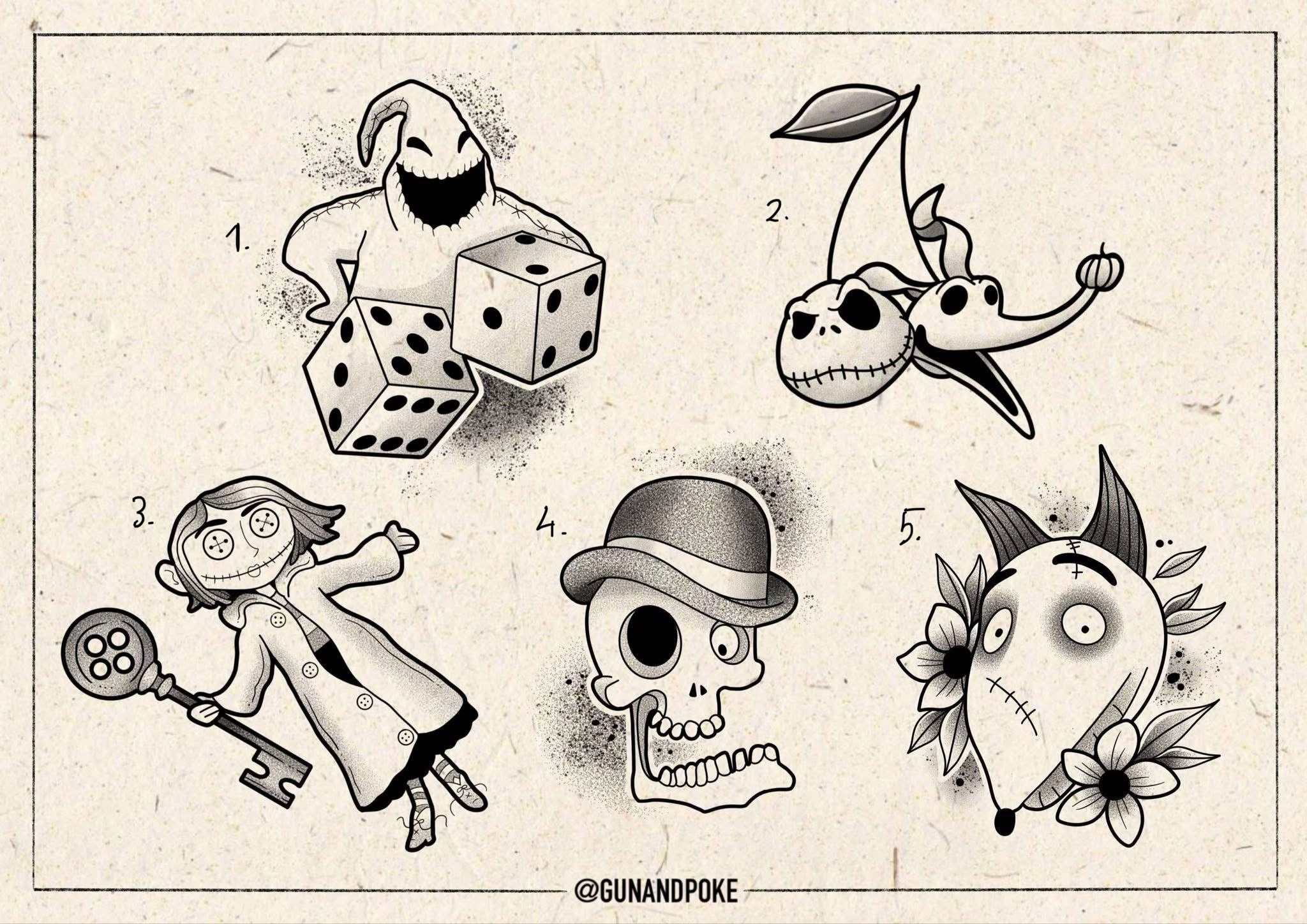 Tim Burton inspired designs by Amy (2025)