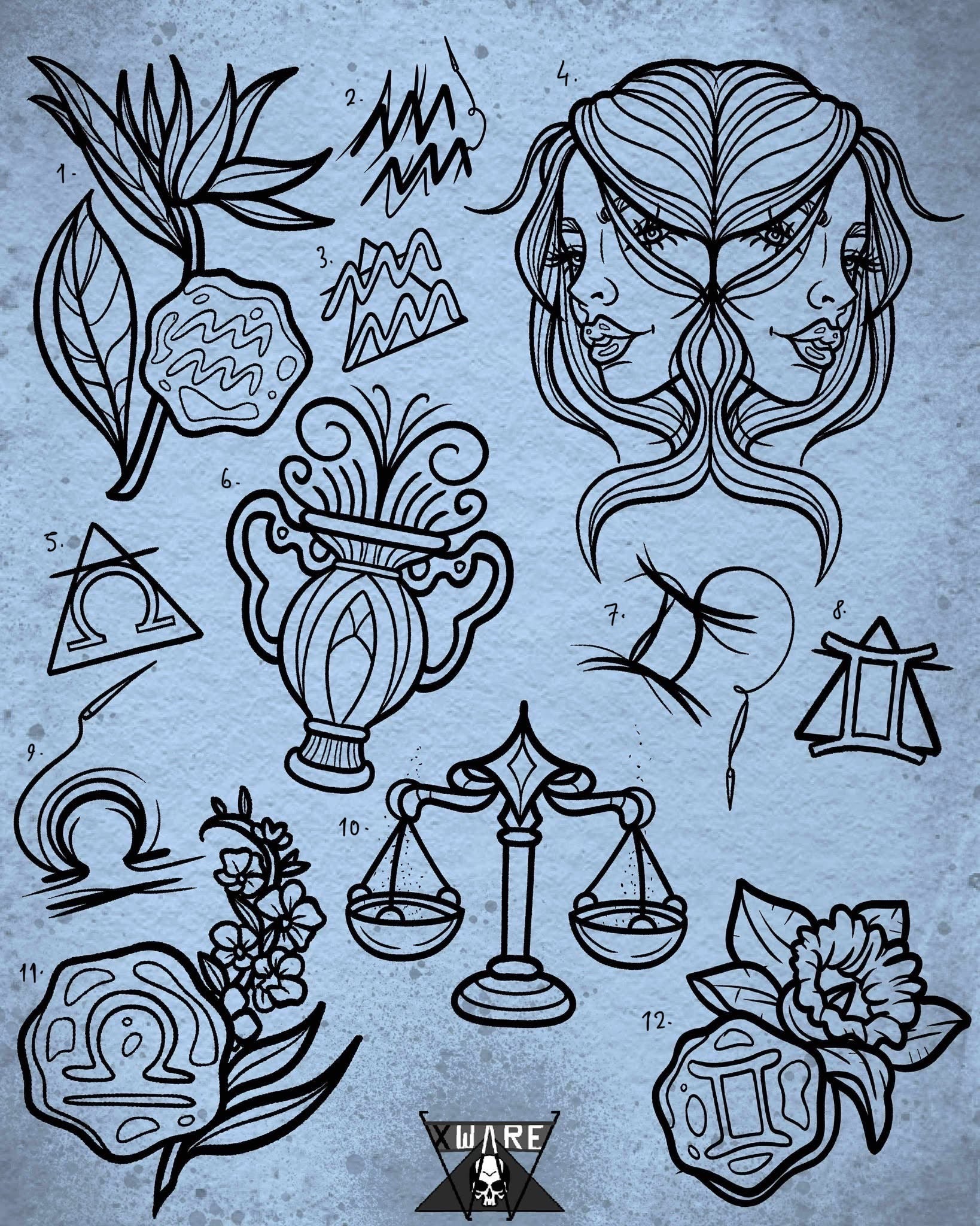 Zodiac and Star Sign inspired designs by Emily (2025)